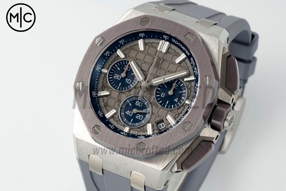 Royal Oak Offshore 43mm 26420IO Gray Dial on Rubber Strap – Premium Edition