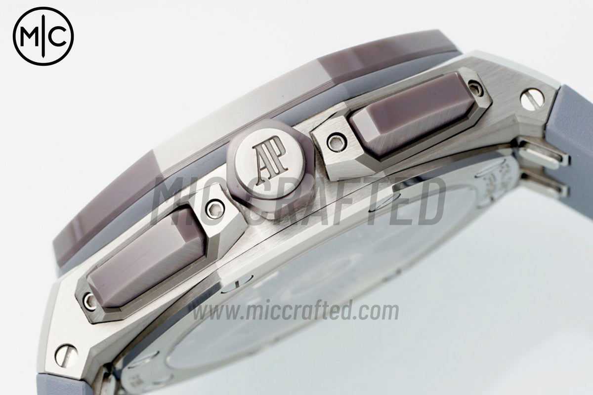 Royal Oak Offshore 43mm 26420IO Gray Dial on Rubber Strap – Premium Edition
