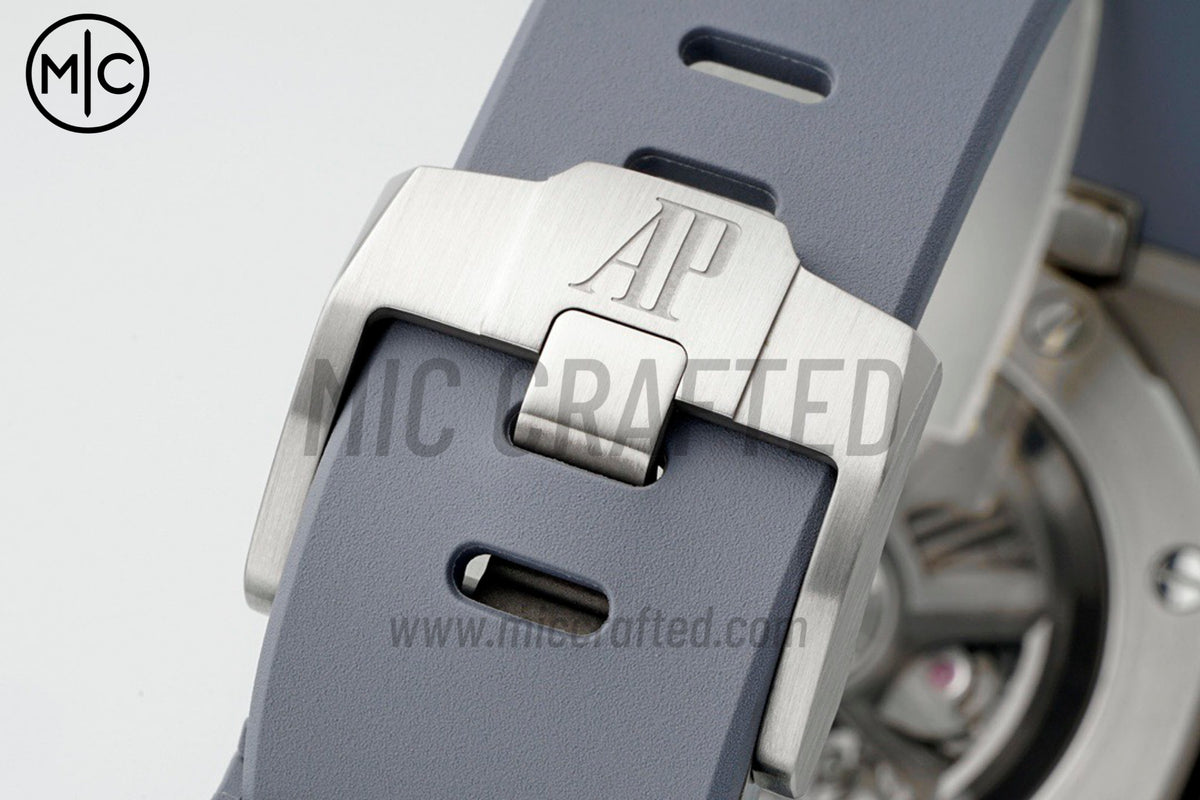 Royal Oak Offshore 43mm 26420IO Gray Dial on Rubber Strap – Premium Edition