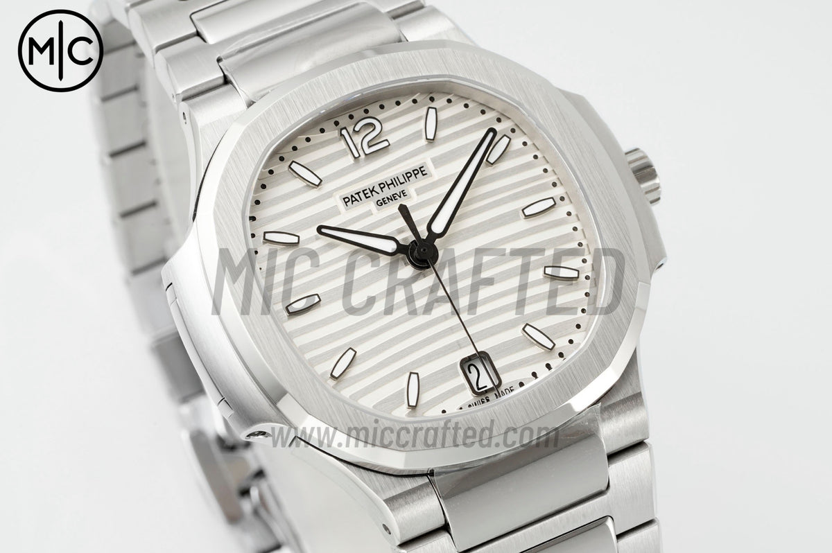 Nautilus 7118 35.2mm Ladies Silver Dial on SS Bracelet – Premium Edition