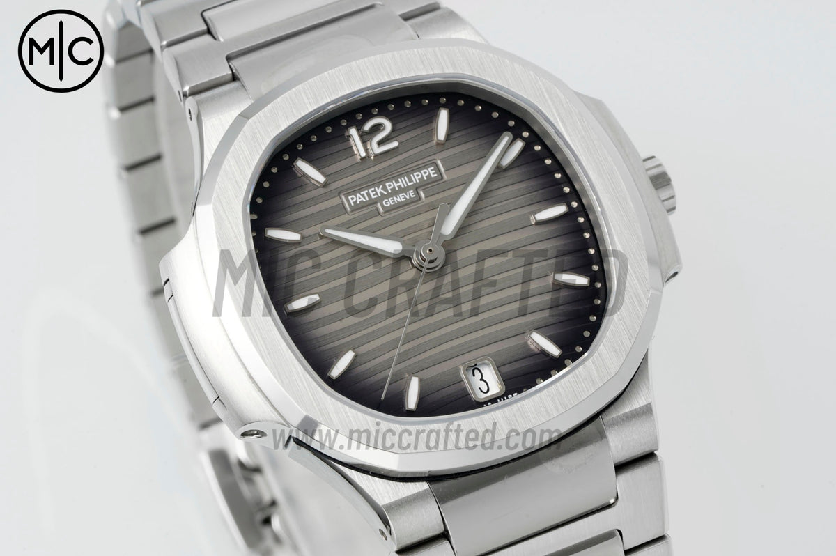 Nautilus 7118 35.2mm Ladies Gray Dial on SS Bracelet – Premium Edition