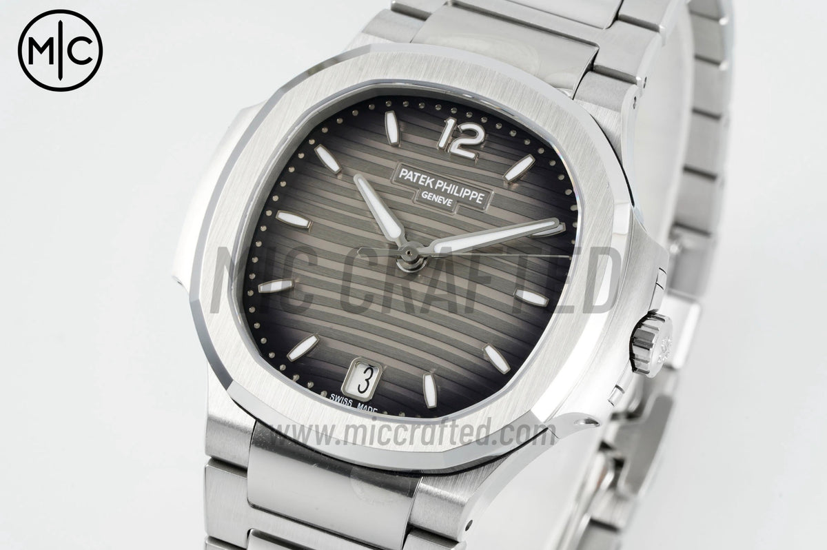 Nautilus 7118 35.2mm Ladies Gray Dial on SS Bracelet – Premium Edition