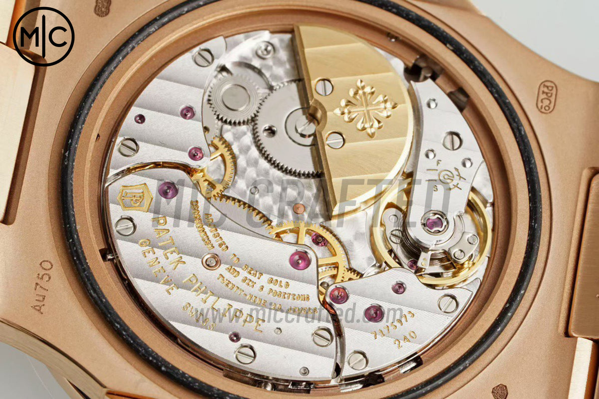Nautilus 5712 40mm RG 棕色錶盤搭配玫瑰金錶鏈 - 高級版