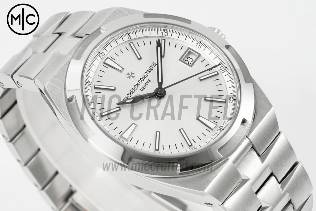 Overseas 4500V 41mm SS Silver Dial on SS Bracelet – Premium Edition