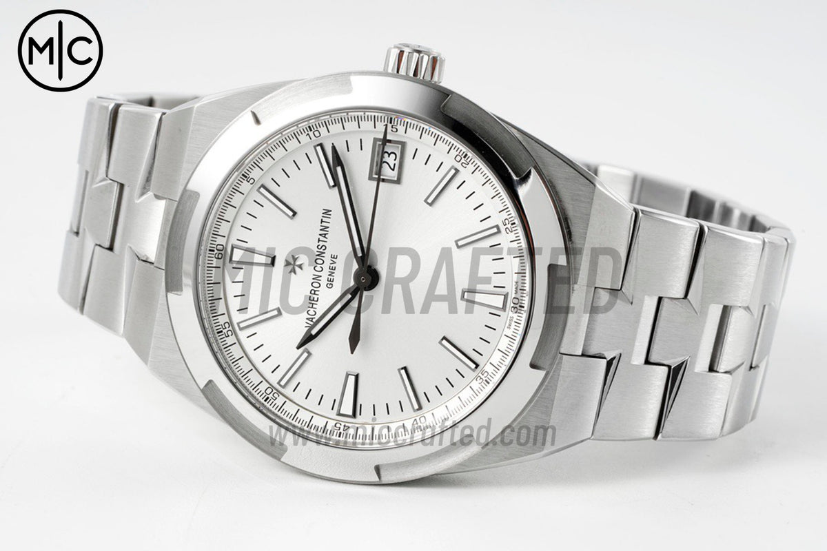 Overseas 4500V 41mm SS Silver Dial on SS Bracelet – Premium Edition
