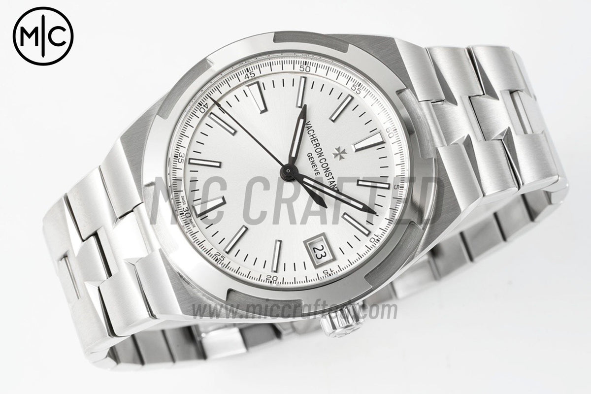 Overseas 4500V 41mm SS Silver Dial on SS Bracelet – Premium Edition