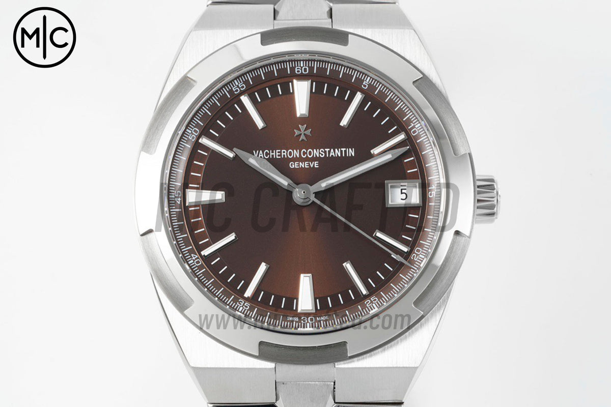 Overseas 4500V 41mm SS Brown Dial on SS Bracelet – Premium Edition