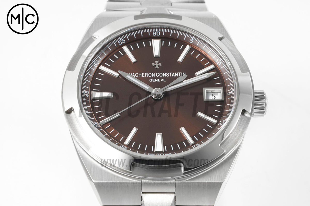 Overseas 4500V 41mm SS Brown Dial on SS Bracelet – Premium Edition