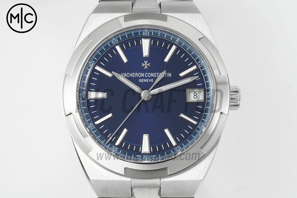 Overseas 4500V 41mm SS Blue Dial on SS Bracelet – Premium Edition