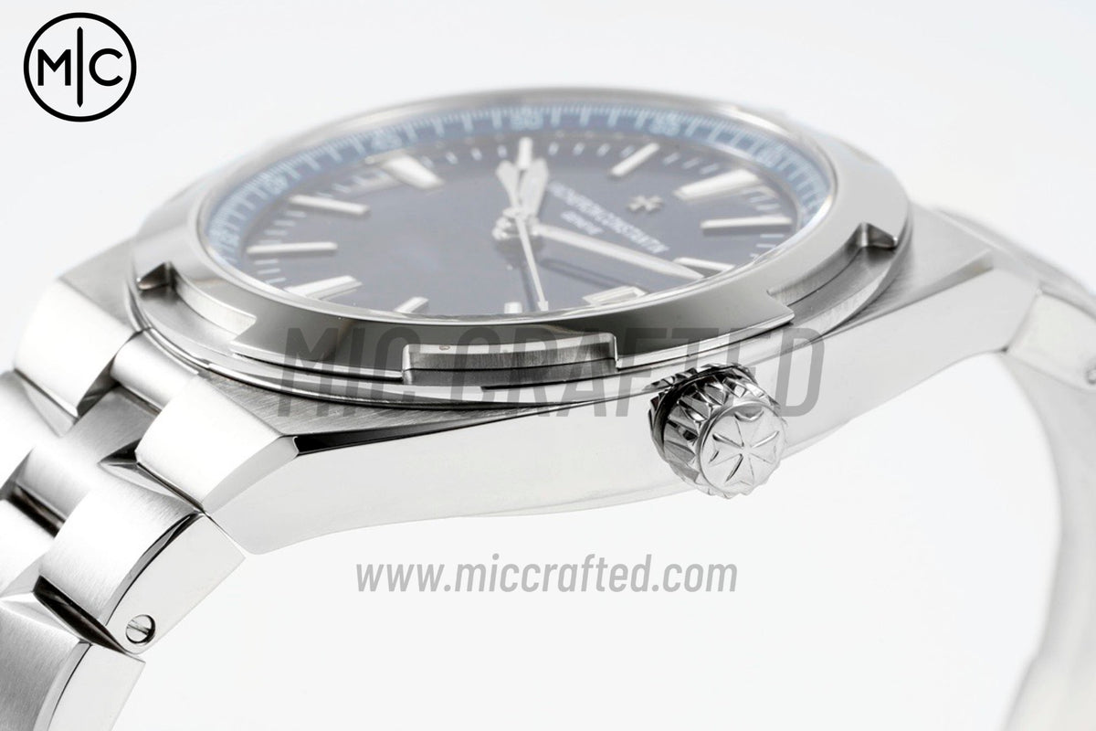 Overseas 4500V 41mm SS Blue Dial on SS Bracelet – Premium Edition