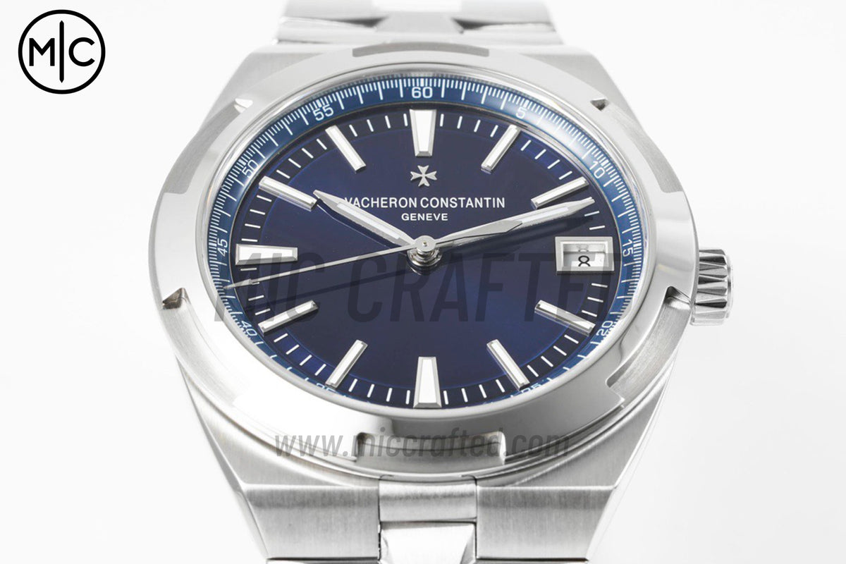 Overseas 4500V 41mm SS Blue Dial on SS Bracelet – Premium Edition
