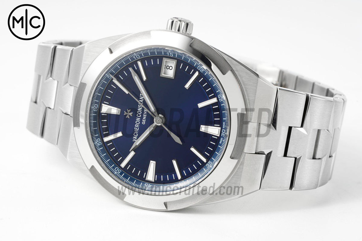 Overseas 4500V 41mm SS Blue Dial on SS Bracelet – Premium Edition