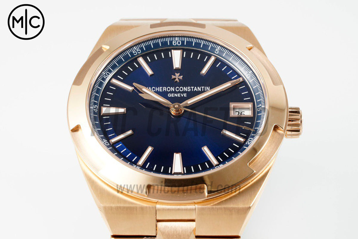 Overseas 4500V 41mm RG Blue Dial on RG Bracelet – Premium Edition