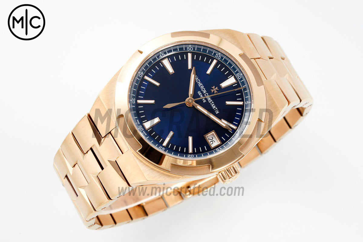 Overseas 4500V 41mm RG Blue Dial on RG Bracelet – Premium Edition