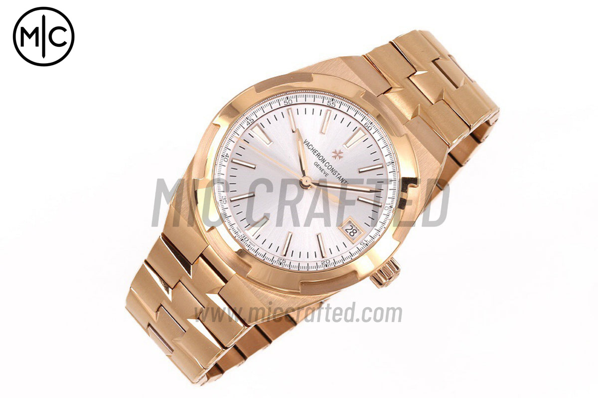Overseas 4500V 41mm RG Silver Dial on RG Bracelet – Premium Edition