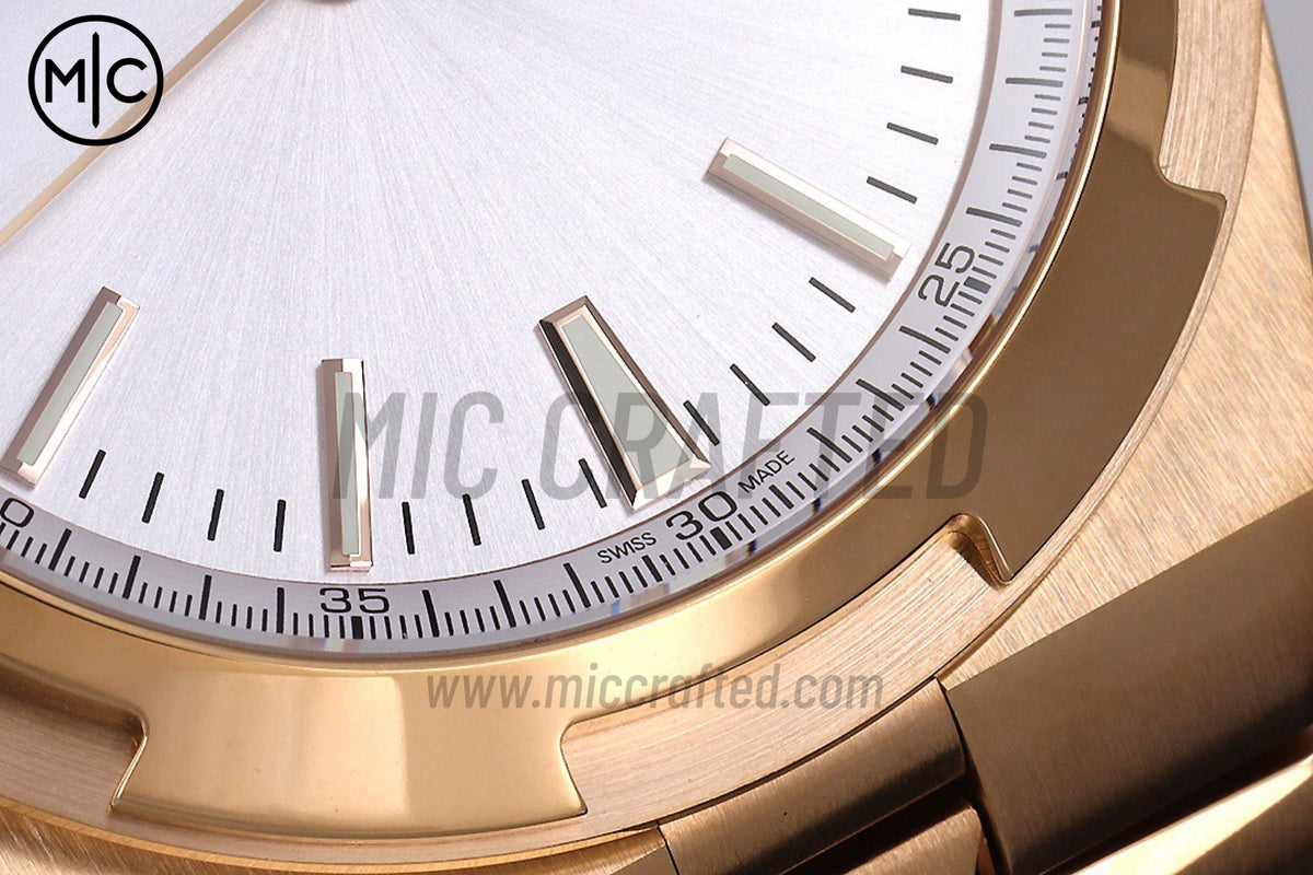 Overseas 4500V 41mm RG Silver Dial on RG Bracelet – Premium Edition