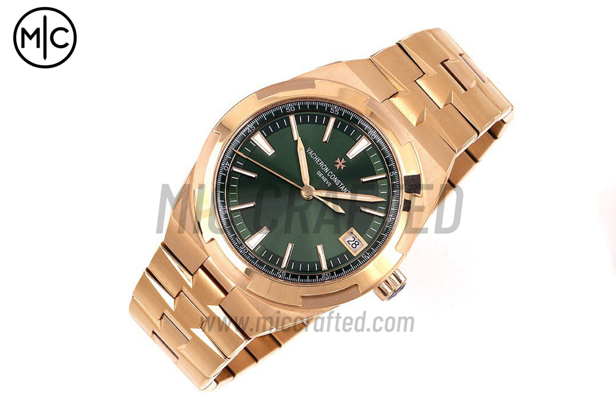 Overseas 4500V 41mm RG Green Dial on RG Bracelet – Premium Edition