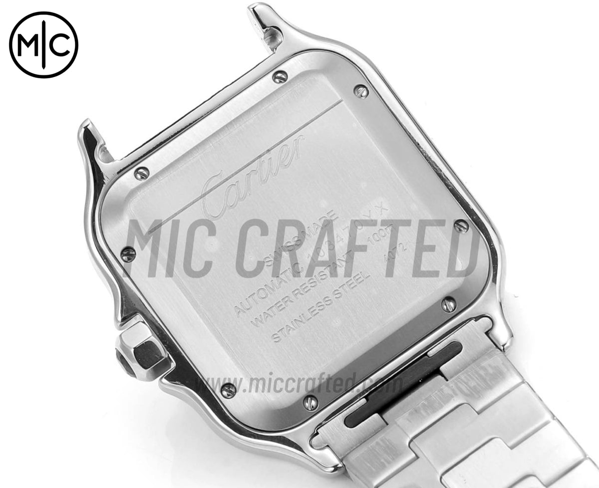 Santos De Cartier 40mm 棕色錶盤配 SS SmartLinks 錶鏈 - 尊享版