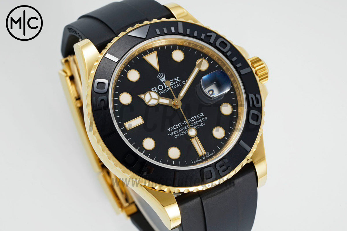 Yacht-Master 42mm 226658 YG 3D Black Ceramic Bezel on Oysterflex Strap – Premium Edition