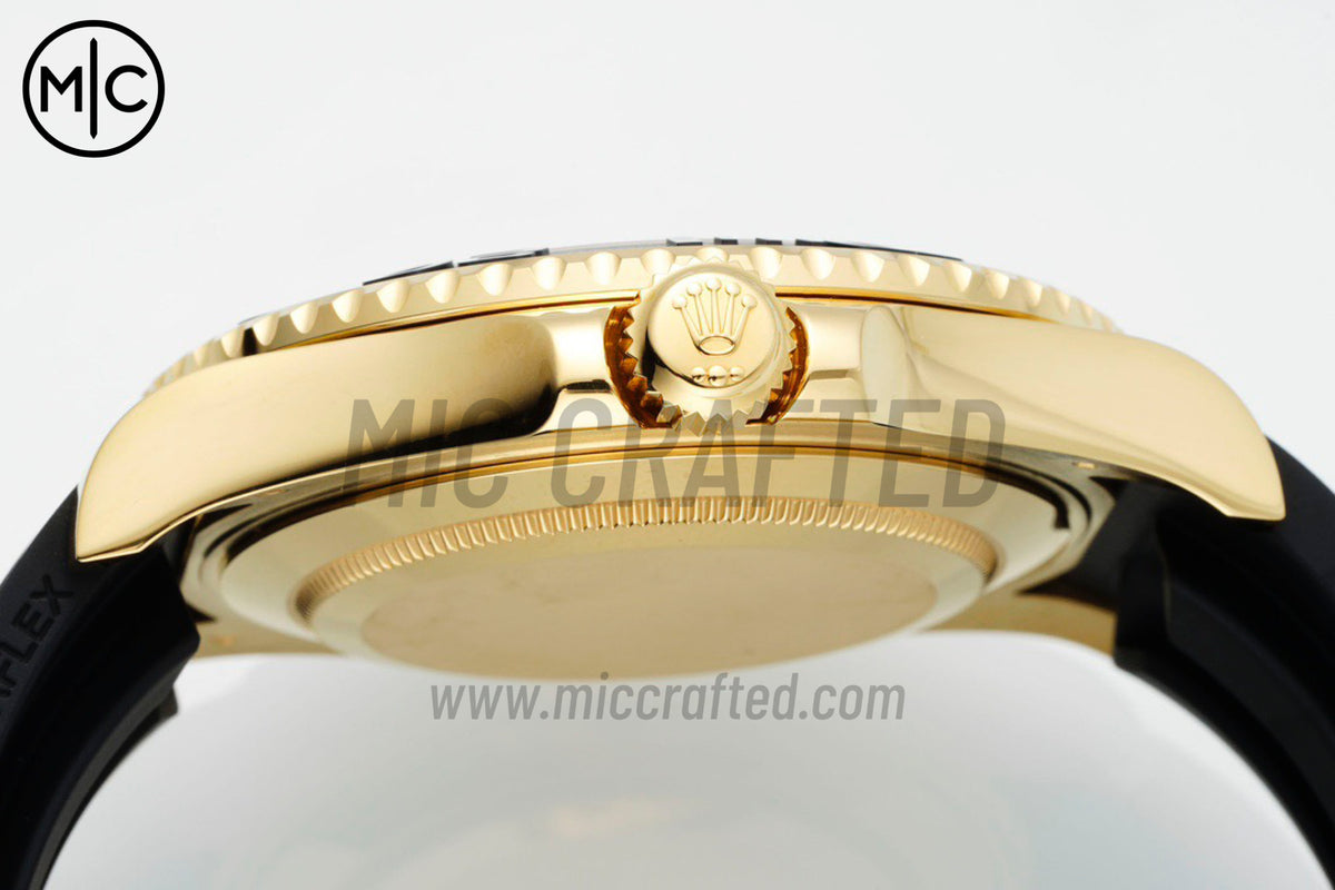 Yacht-Master 42mm 226658 YG 3D Black Ceramic Bezel on Oysterflex Strap – Premium Edition