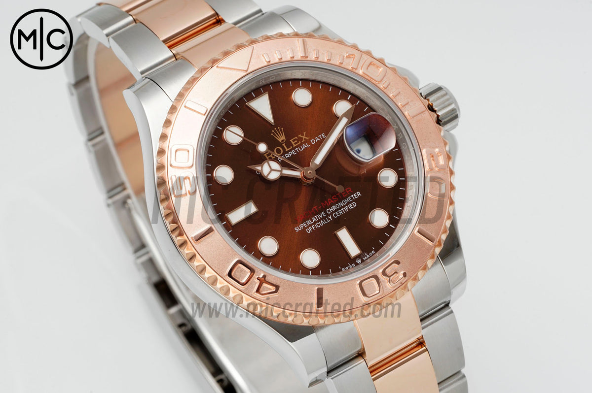 Yacht-Master 126621 SS/RG Brown Dial On SS/RG Bracelet – Premium Edition
