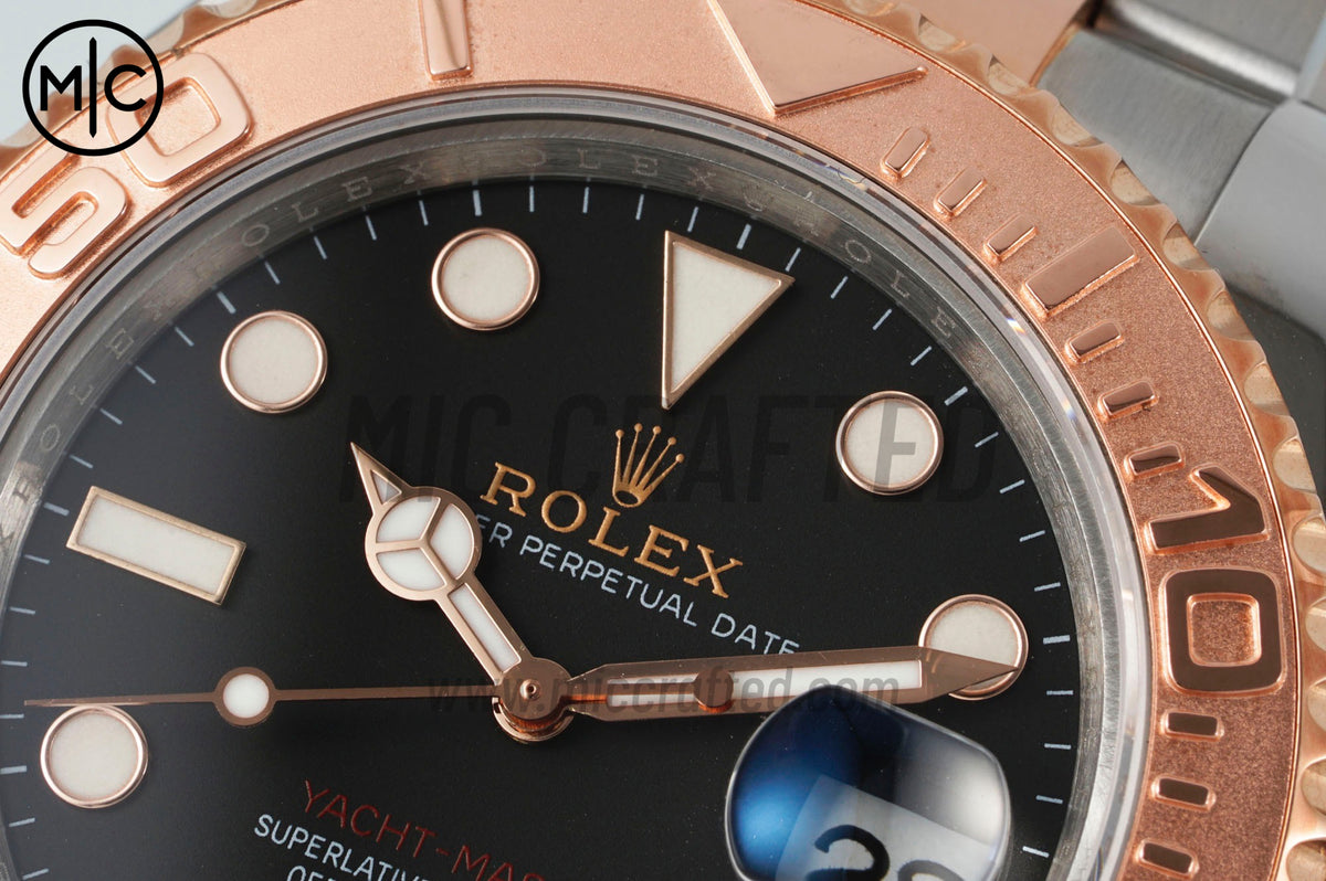 Yacht-Master 126621 SS/RG Black Dial On SS/RG Bracelet – Premium Edition