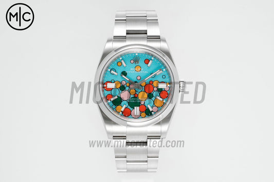 蠔式恆動 41mm 124300 904L 不鏽鋼 慶典錶盤 - 尊貴版