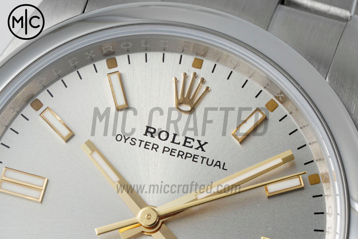 Oyster Perpetual 41mm 124300 904L Steel Silver Dial – Premium Edition