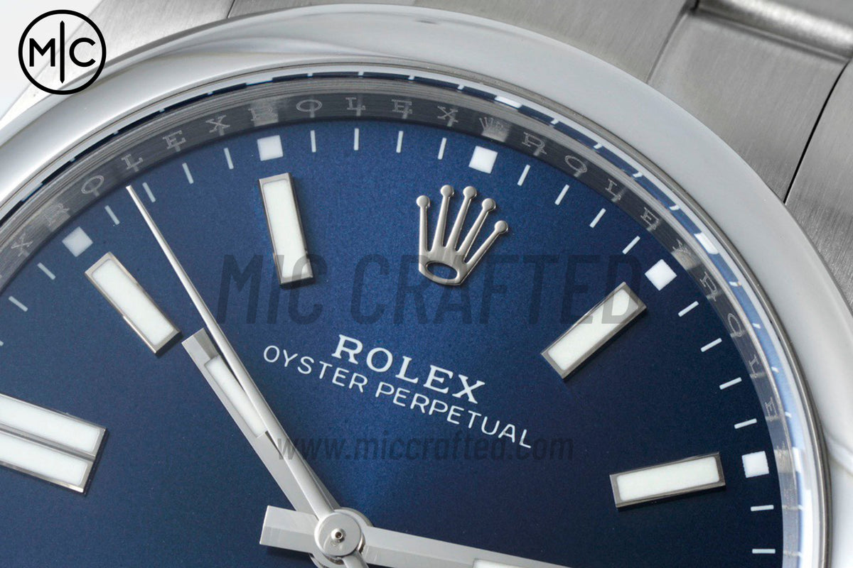Oyster Perpetual 41mm 124300 904L Steel Blue Dial – Premium Edition