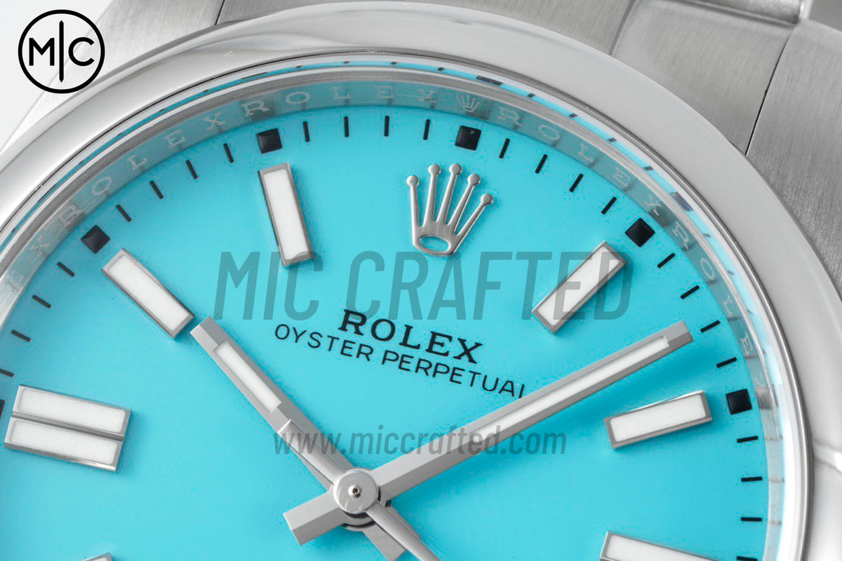 Oyster Perpetual 41mm 124300 904L Steel Tiffany Blue Dial – Premium Edition