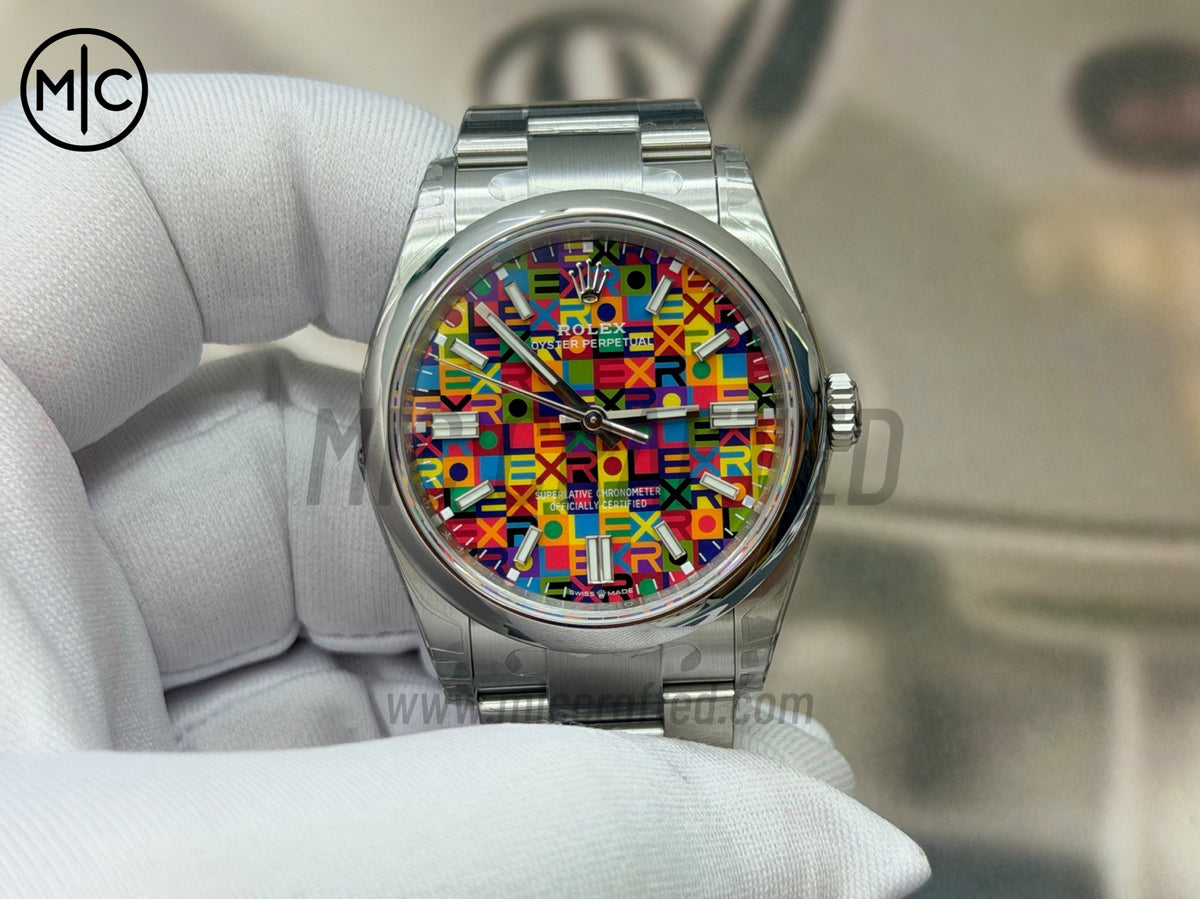 Oyster Perpetual 41mm 134300 904L Steel Multicoloured Dial – Premium Edition