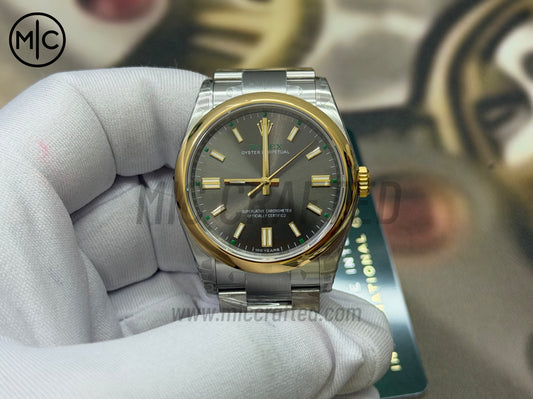 蠔式恆動 41mm 134303 灰色錶盤 配不鏽鋼錶鏈 - 尊貴版