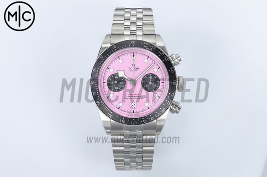 Black Bay Chrono 41mm SS Pink Dial on SS Bracelet – Premium Edition