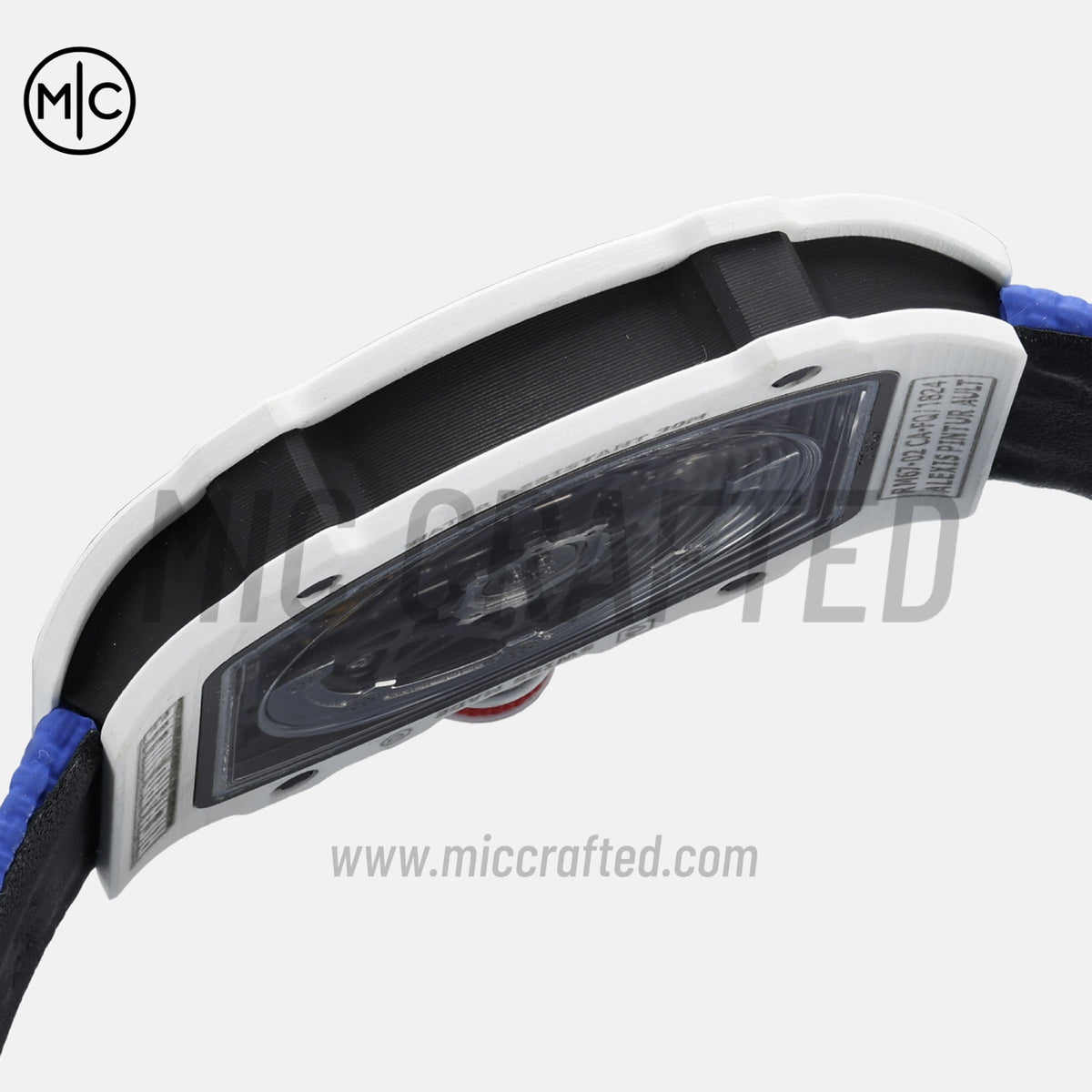 RM67-02 White NTPT France Blue/White/Red Skeleton Dial – Handcrafted Version