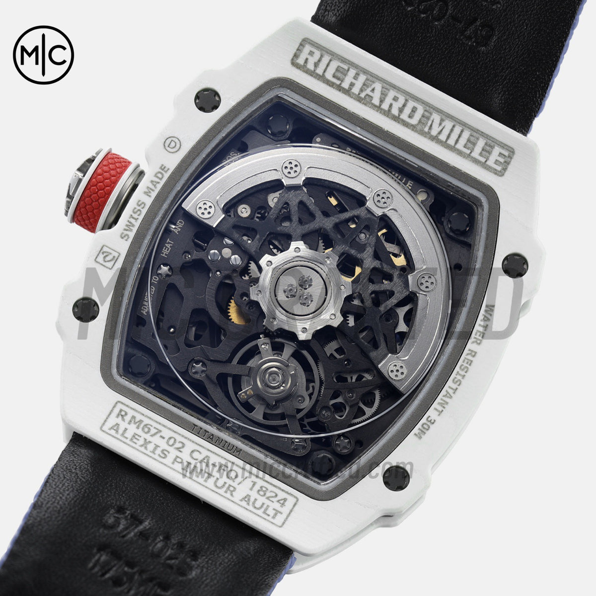 RM67-02 White NTPT France Blue/White/Red Skeleton Dial – Handcrafted Version