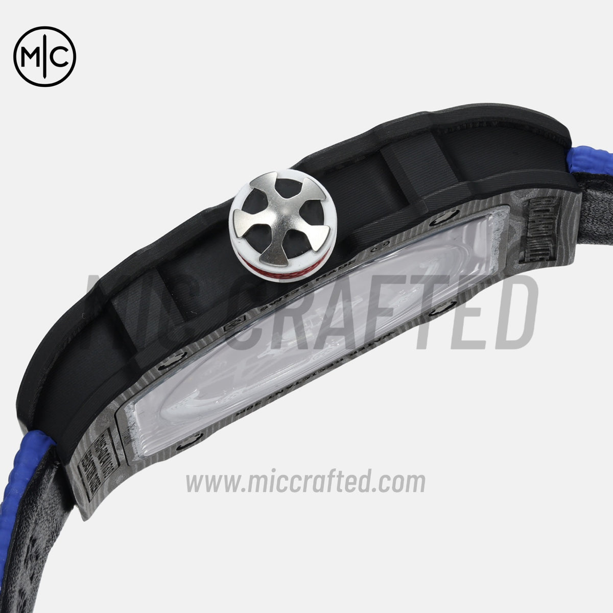 RM67-02 Black NTPT France Blue/Red/White Skeleton Dial on Nylon strap – Handcrafted Version