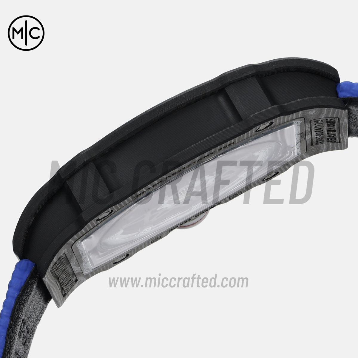 RM67-02 Black NTPT France Blue/Red/White Skeleton Dial on Nylon strap – Handcrafted Version