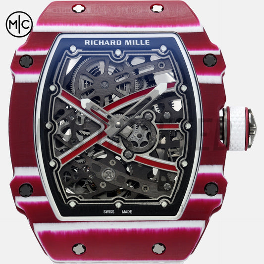 RM67-02 Red NTPT Mutaz Red Skeleton Dial on Nylon strap – Handcrafted Version