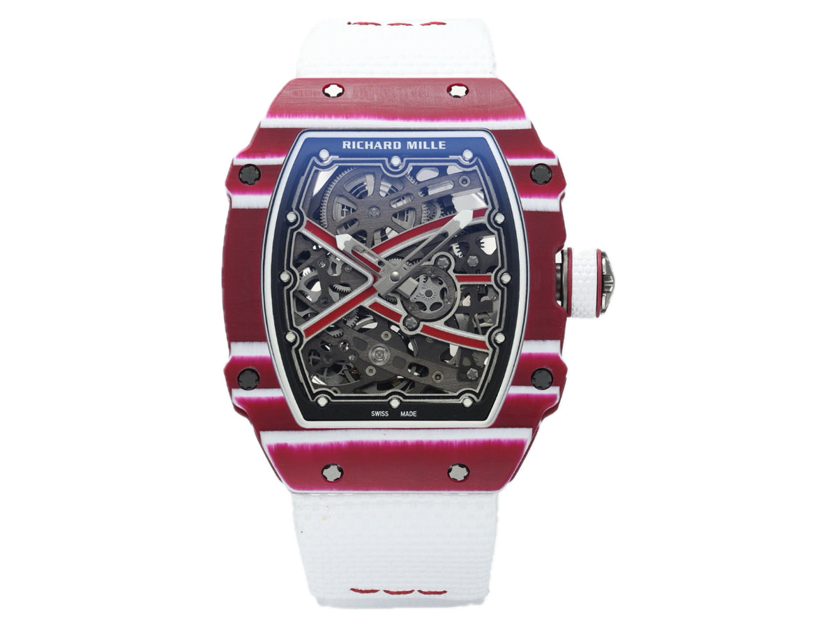 RM67-02 Red NTPT Mutaz Red Skeleton Dial on Nylon strap – Handcrafted Version