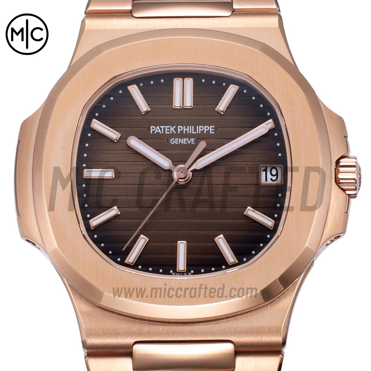 Nautilus 5711 40mm RG Brown Textured Dial on RG Bracelet – Premium Edition
