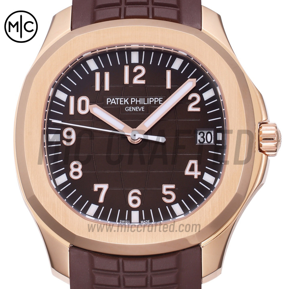 Aquanaut 5167 40mm RG Brown Dial on Brown Rubber Strap – Premium Edition