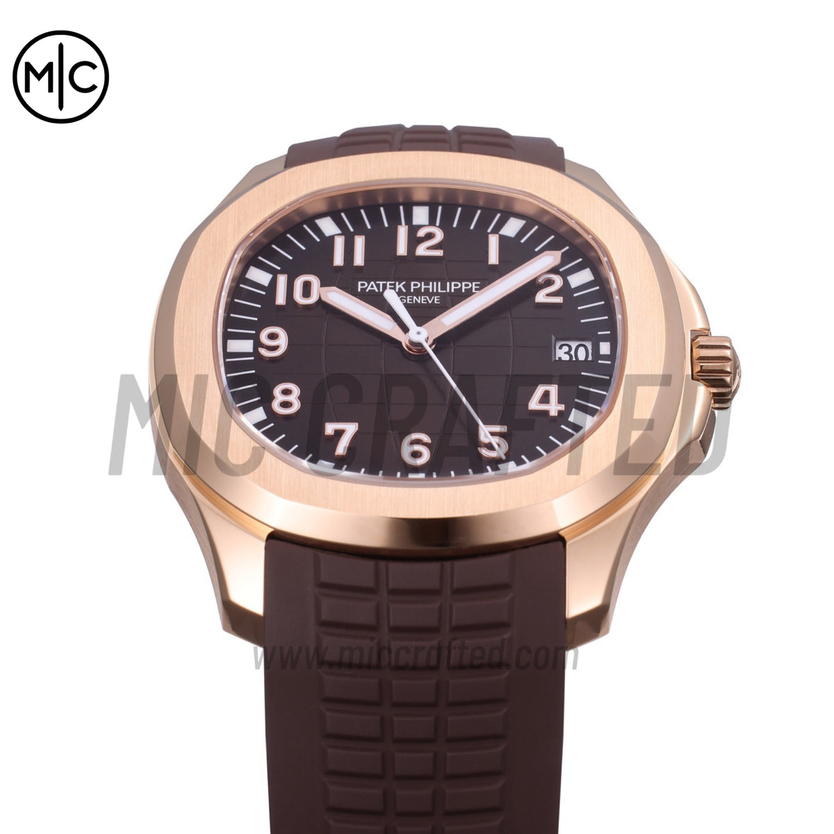 Aquanaut 5167 40mm RG Brown Dial on Brown Rubber Strap – Premium Edition