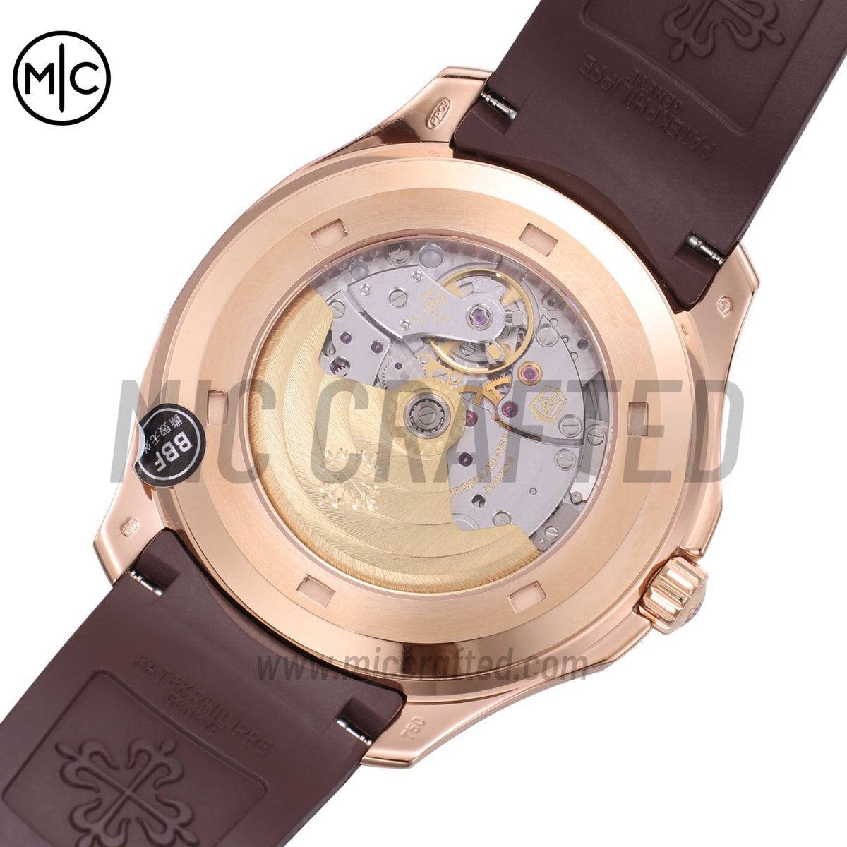 Aquanaut 5167 40mm RG Brown Dial on Brown Rubber Strap – Premium Edition