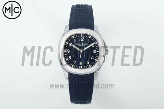 Aquanaut 5168G 42mm SS Blue Dial on Blue Rubber Strap – Premium Edition