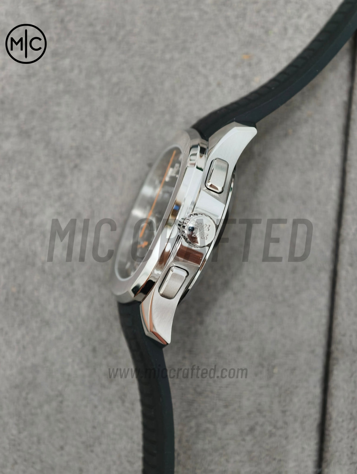 Aquanaut 5968 SS Gray Dial on Black Rubber Strap – Premium Edition