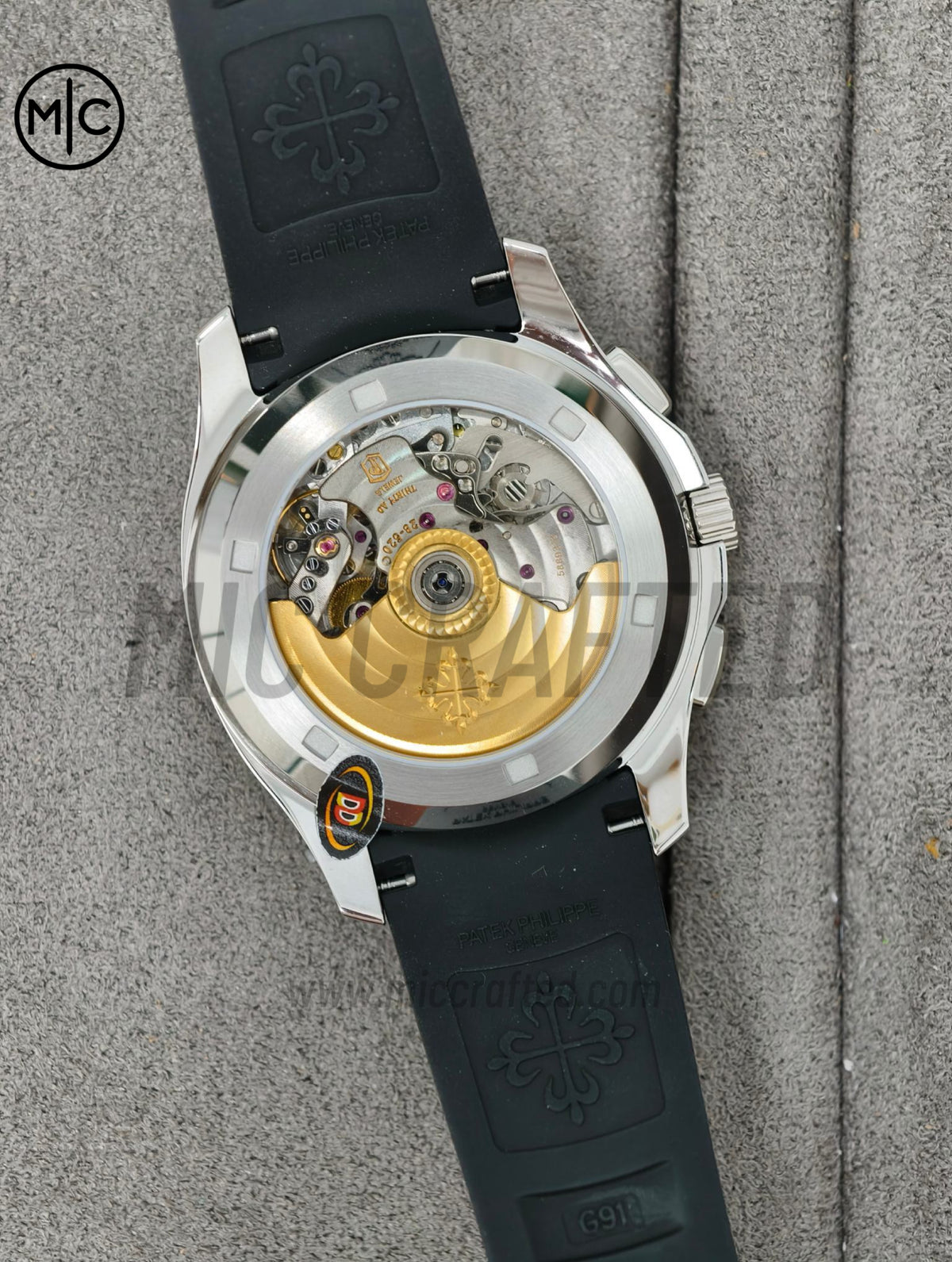 Aquanaut 5968 SS Gray Dial on Black Rubber Strap – Premium Edition