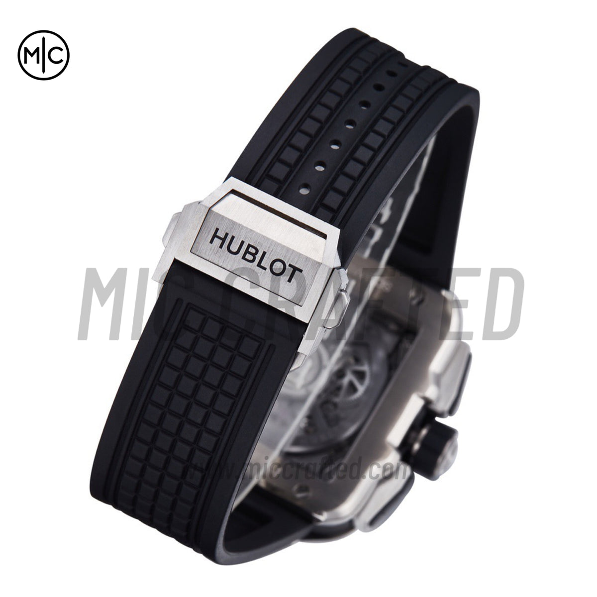 Square Bang Unico 42mm Titanium Skeleton Dial on Black Rubber Strap – Premium Edition