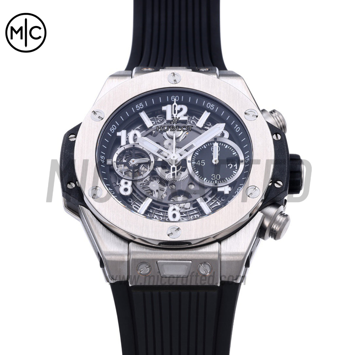 Big Bang Unico 42mm SS Skeleton Dial on Black Rubber Strap – Premium Edition