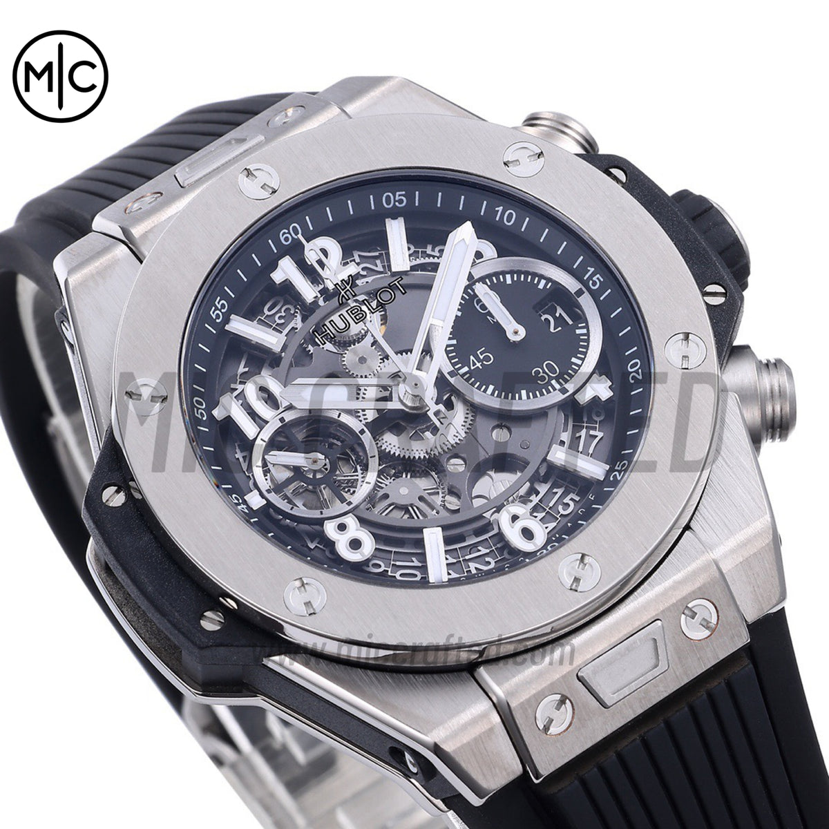 Big Bang Unico 42mm SS Skeleton Dial on Black Rubber Strap – Premium Edition