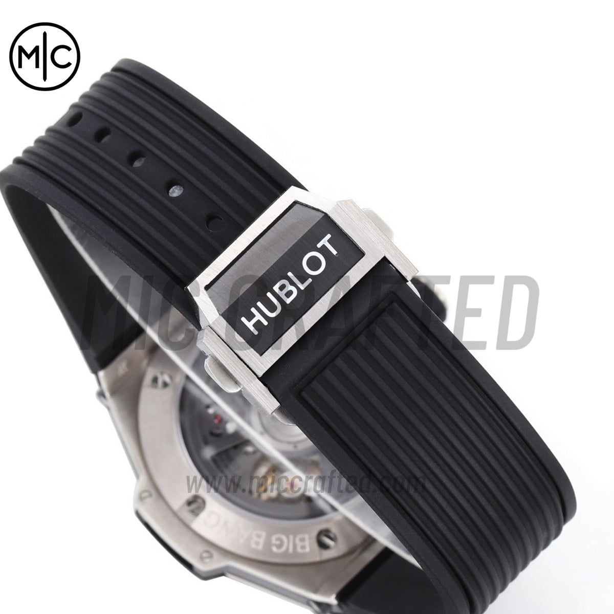 Big Bang Unico 42mm SS Skeleton Dial Black Ceramic Bezel on Black Rubber Strap – Premium Edition